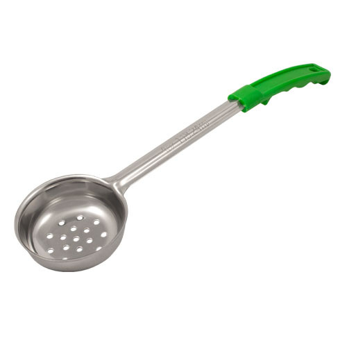 SPNP4 - American Metalcraft - 4 Oz Green Perforated Portion Spoon