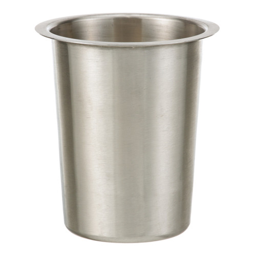 1017-SOLID - Cal-Mil - 4 1/2 in Stainless Steel Flatware Cylinder