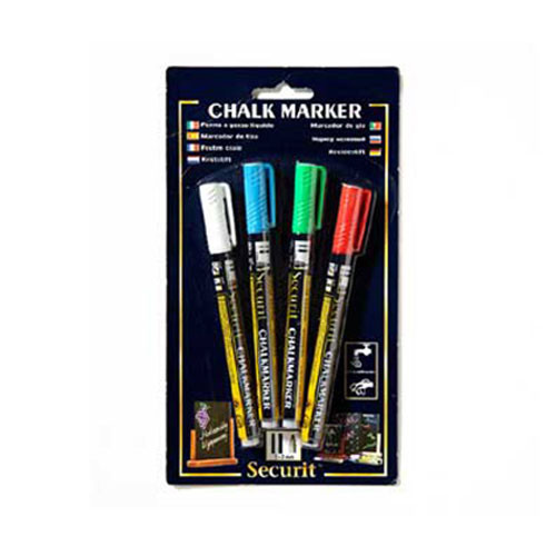 American Metalcraft - BLSMA100V4CO - Mini Blister Chalk Markers
