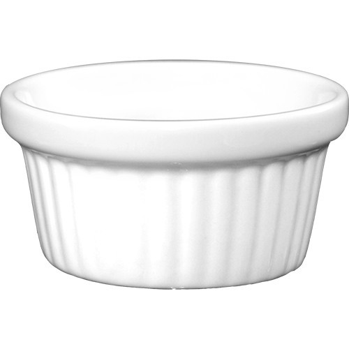 International Tableware - RAMF-2-EW - 2 oz European White Fluted Ramekin