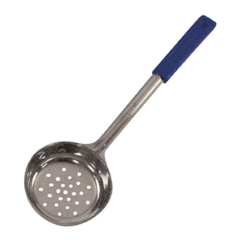 Winco - FPP-8 - 8 oz Blue Perforated Portion Spoon