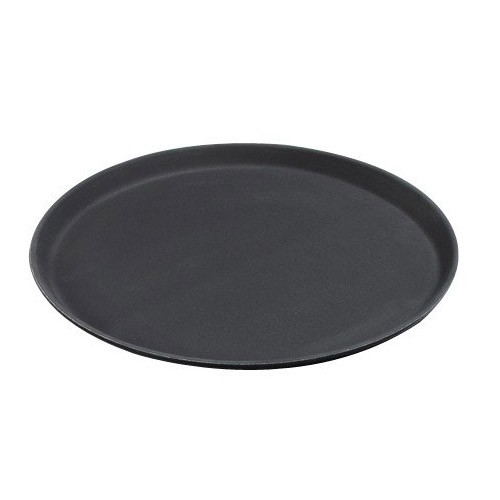 Carlisle - 86355 - 11 1/4 in Round Black GripLite® Serving Tray