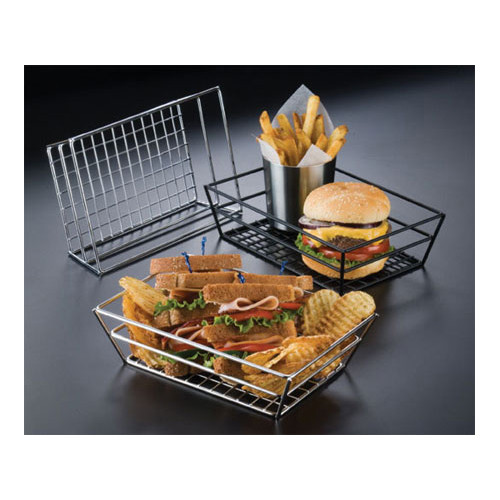 RMB59C - American Metalcraft - 9 in x 6 in Chrome Grid Basket