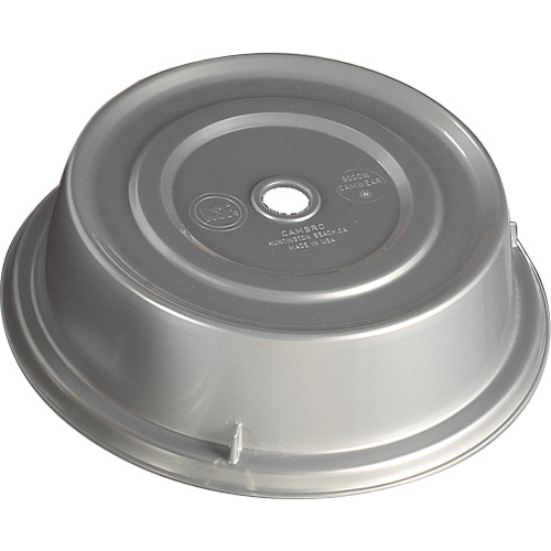 1007CW486 - Cambro - 10 5/8 in Camwear® Camcover® Silver Round Plate Cover