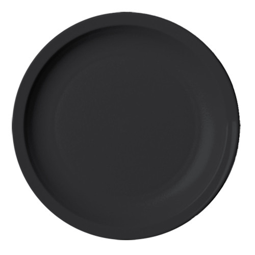 65CWNR110 - Cambro - 6 9/16 in Camwear® Black Narrow Rim Plate