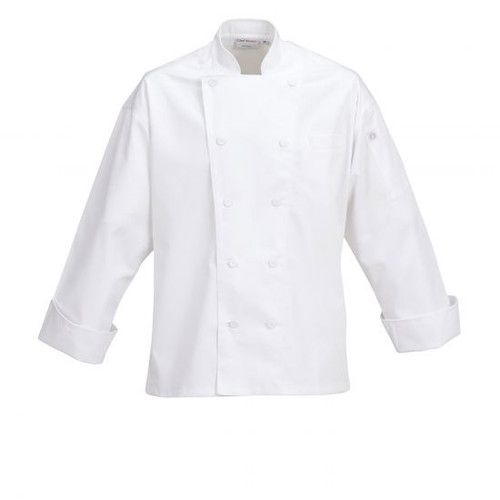 EWCC-L-46 - Chef Works - Lyon Executive Chef Coat (L)