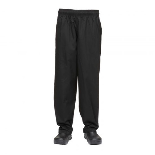 NBBP-6XL - Chef Works - Black Baggy Chef Pants (6XL)