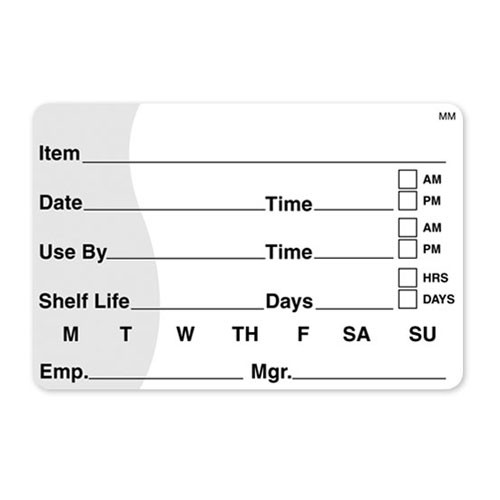 110342 - Daymark - MoveMark 2 in x 3 in Use By/Shelf Life Label