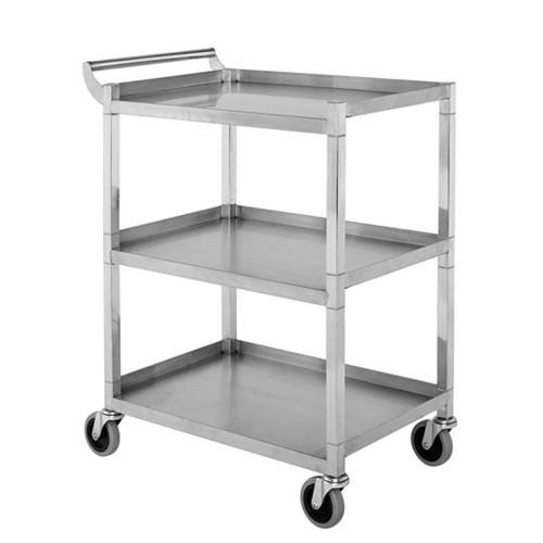 GSW - C-4222 - 17 1/2 in x 33 1/2 in 3-Tier Stainless Steel Bus Cart