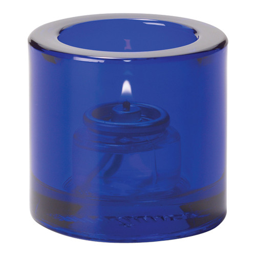 5140CBL - Hollowick - Cobalt Blue Round Tealight Lamp