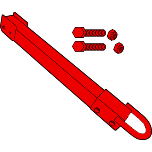 1316-L4 - Rubbermaid - Tilt Truck Red Hitch
