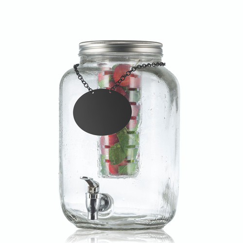 BDG3000 - Tablecraft - 2 gal Mason Jar Cold Beverage Dispenser