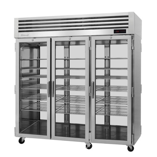 Turbo Air - PRO-77H-G-PT - 3 Glass Door PRO Series Pass-Thru Heated Cabinet