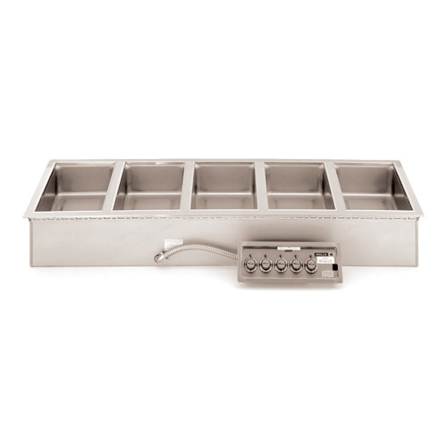 20669 - Wells - 5 Pan Built-In Warmer w/ Drain