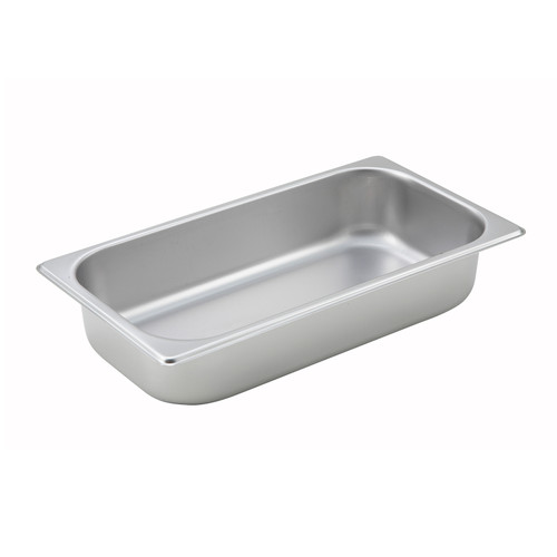 Winco - SPT2 - 1/3 Size 2 1/2 in Steam Table Pan