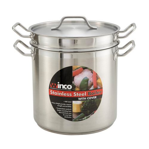 SSDB-20 - Winco - 20 qt Stainless Steel Double Boiler