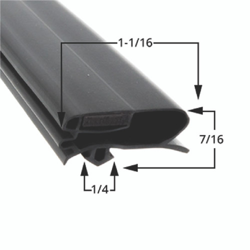 28 3/8 in x 77 in Door Gasket Replaces Anthony 02-14160-2026