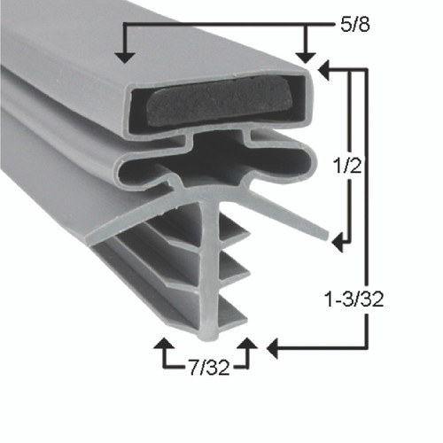 8139988 - Mavrik - 31 5/8 in x 77 1/2 in Door Gasket Replaces Bally 17402