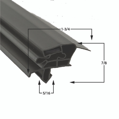 8143144 - Mavrik - 22 3/4 in x 23 1/2 4-Sided Black PVC Gasket Replaces Everest BDG03-00
