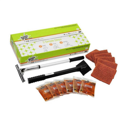710 - 3M - 3M Griddle Cleaning Kit 710 Scotch-Brite Quick Clean Griddle Cleaning System