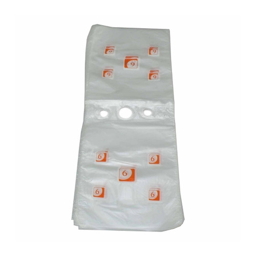 Pak-Sher - 5875 - 6.3 in x 7 in #6 Portion Food Storage Bag - 2000 per Case