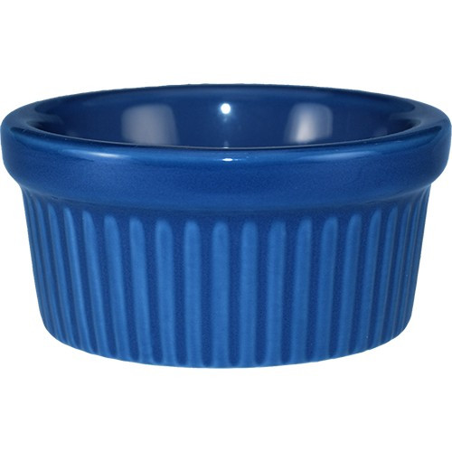International Tableware - RAMF-3-LB - 3 oz Light blue fluted ramekin