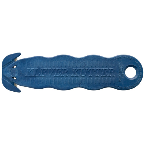 Klever Innovations - KCJ-1SSMDX (10) - Dark Blue Metal Detectable Food Zone™ Safety Cutter