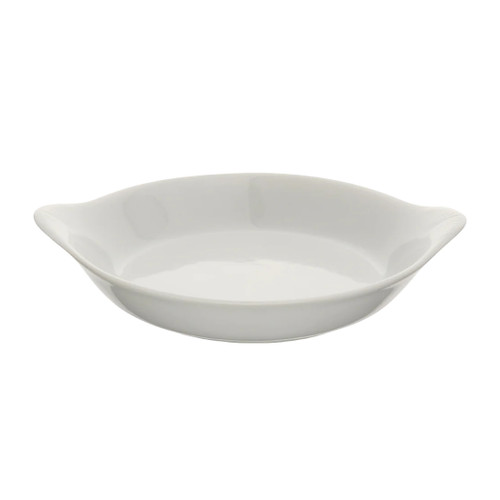 Browne - 564010W - 10 oz Round White Au Gratin Dish