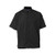KNG - 2126BKBKM - Medium Men's Active Black Short Sleeve Chef Shirt