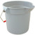 Rubbermaid - FG296300GRAY - 10 qt Round Gray Bucket
