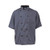 KNG - 2124SLBKXL - XL Men's Active Slate Short Sleeve Chef Coat