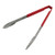 Vollrath - 4781240 - 12 in Antimicrobial Red Tongs