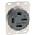HBL8460A - Kendall - 3 Phase Non-Locking Receptacle and Cover
