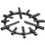 241015 - Mavrik - 8 3/4 in Porcelain Cast Iron Spider Grate
