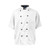 2124WHBK2XL - KNG - 2XL Men's Active White Short Sleeve Chef Coat