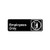 Vollrath - 4506 - 3 in x 9 in Employees Only Sign