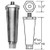 261473 - Mavrik - 4 in Metal Appliance Leg