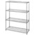 Olympic - J1848C-J74C - 18 in x 48 in 4 Shelf Chromate Finished Shelving Unit