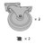 Rubbermaid - FG9W71L1GRAY - 5 in Gray Caster Kit
