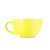 EPSL7YELLOW - Espresso Parts - 8 oz Latte Cup with Saucer Yellow And White Cafe Style