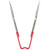 4780640 - Vollrath - 6 in Stainless Steel Red Handle Tongs