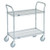 86342 - Franklin - 24 in x 48 in 2-Tier Chrome Wire Cart 86342 - Franklin - 24 in x 48 in 2-Tier Chrome Wire Cart