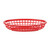 Tablecraft - 1074R - Oval Red Plastic Baskets