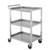 GSW - C-4222 - 17 1/2 in x 33 1/2 in 3-Tier Stainless Steel Bus Cart