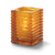 Hollowick - 1511AJ - Amber Jewel Horizontal Rib Block Lamp