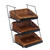 CRST1306/3B - Mobile Merchandisers - 3-Tier Willow Basket Display Rack CRST1306/3B - Mobile Merchandisers - 3-Tier Willow Basket Display Rack