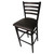 Oak Street Mfg - SL2301-SV-ESP - Ladderback Barstool w/Espresso Vinyl Seat