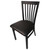 SL4279-ESP - Oak Street Mfg - Jailhouse Chair w/Espresso Vinyl Seat