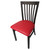 SL4279-RED - Oak Street Mfg - Jailhouse Chair w/Red Vinyl Seat