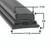 8142972 - Mavrik - 22 1/4 in x 62 1/8 4-Sided Black PVC Gasket